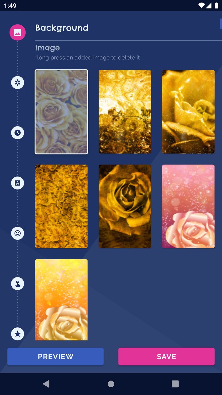 Golden Roses Live Wallpaper screenshot image 1_Popularmodapk.com