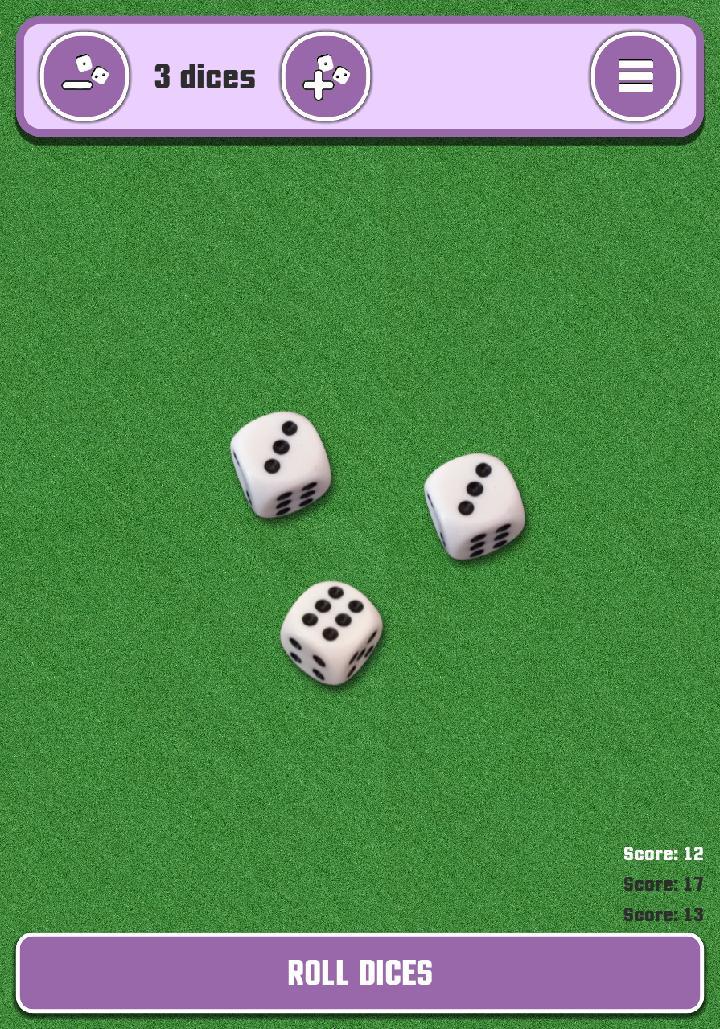 Virtual Dices screenshot image 1_Popularmodapk.com