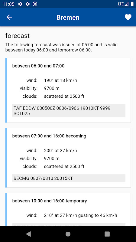 Aviation weather - METAR & TAF screenshot image 1_Popularmodapk.com