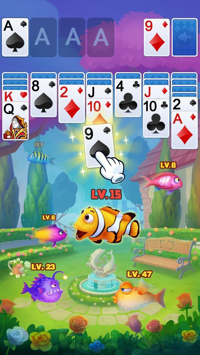 Solitaire Klondike Fish screenshot image 5_Popularmodapk.com