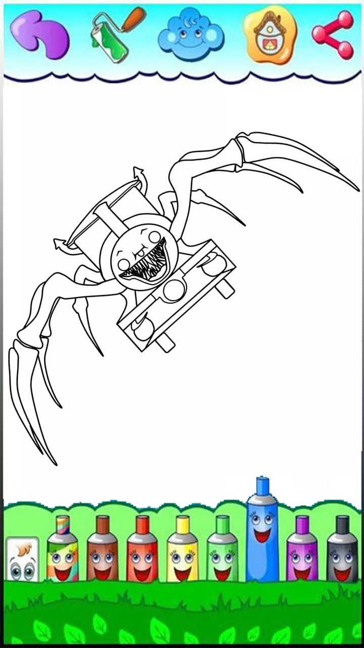Choo Choo Charles Coloring screenshot image 1_Popularmodapk.com