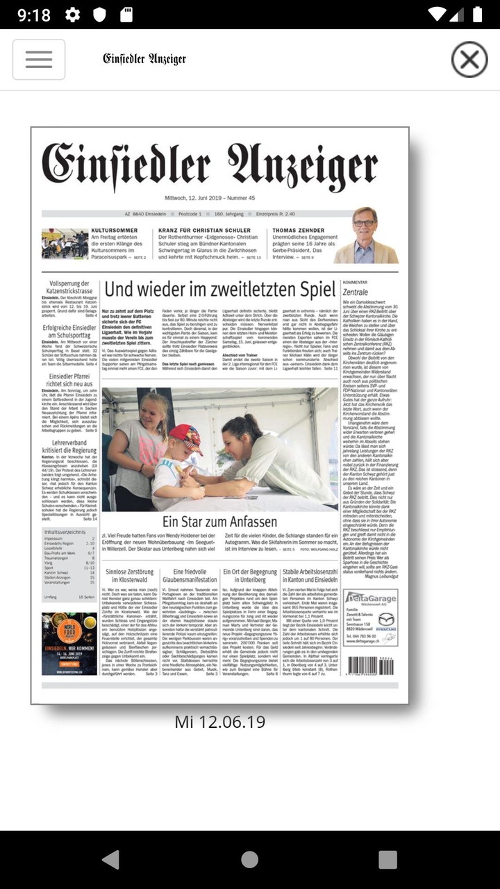 Einsiedler Anzeiger screenshot image 9_Popularmodapk.com