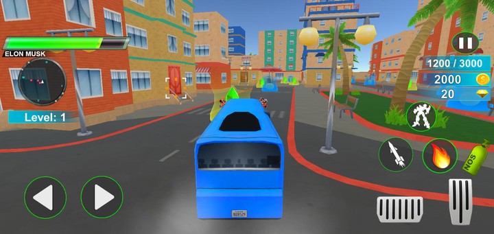 Police Bus Robot Car Game 3d screenshot image 3_Popularmodapk.com