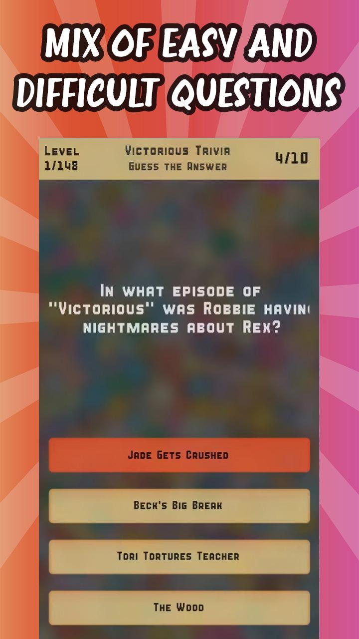 Victorious Trivia Quiz screenshot image 4_Popularmodapk.com