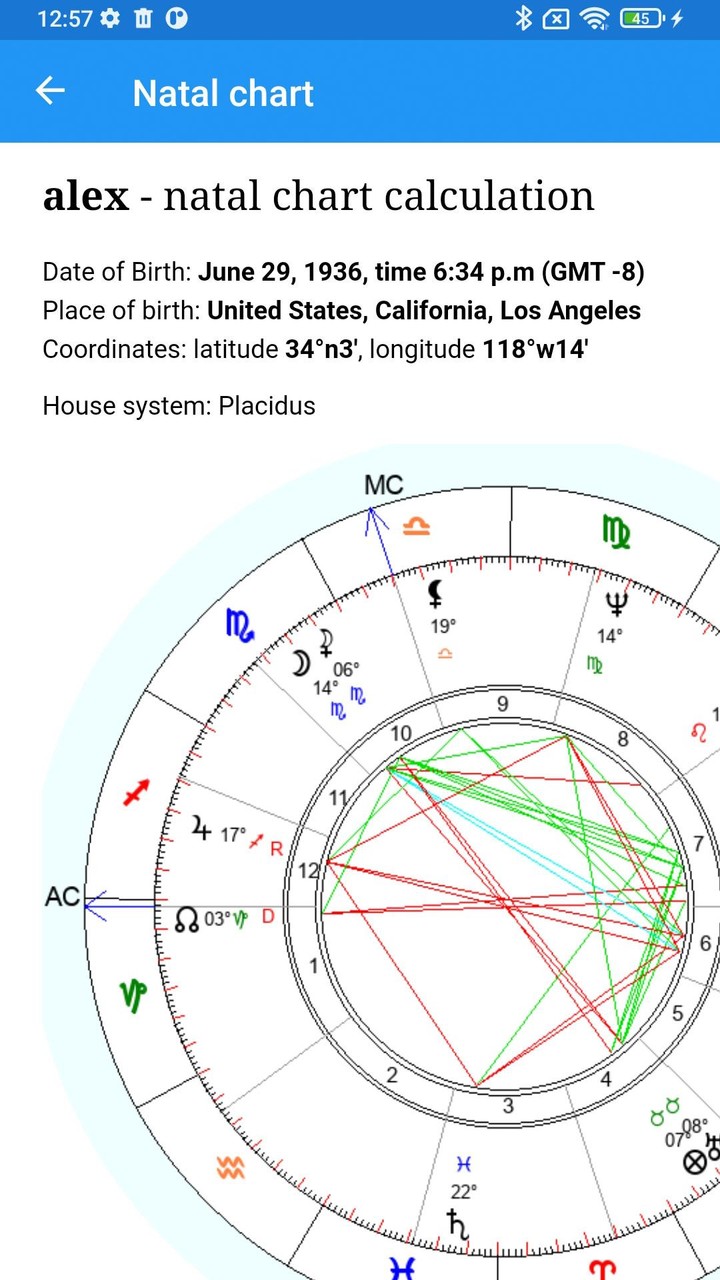 Natal chart (birth chart) screenshot image 7_Popularmodapk.com