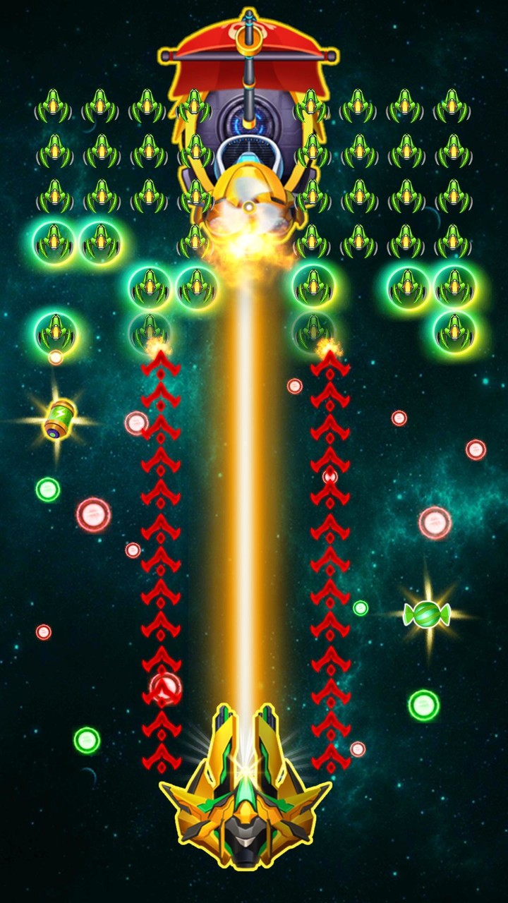 Falcon Attack : Space Shooter screenshot image 4_Popularmodapk.com