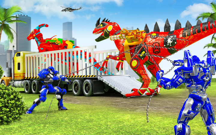 Dino Robot Transport Truck Sim screenshot image 10_Popularmodapk.com