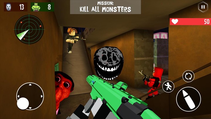 Horror Meme Shooting FPS Game screenshot image 2_Popularmodapk.com
