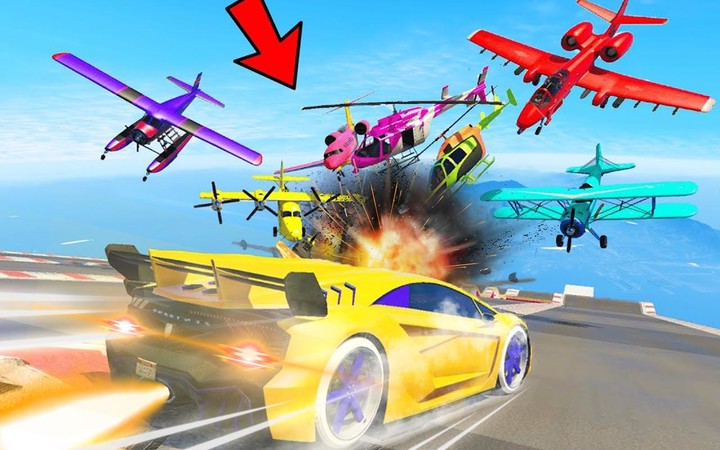 Ramp Car Jump  Stunts screenshot image 1_Popularmodapk.com