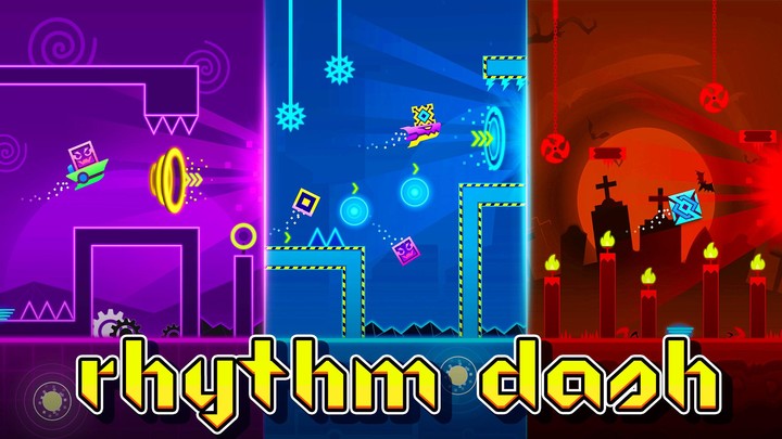 Rhythm Dash - Geometry Jump screenshot image 5_Popularmodapk.com