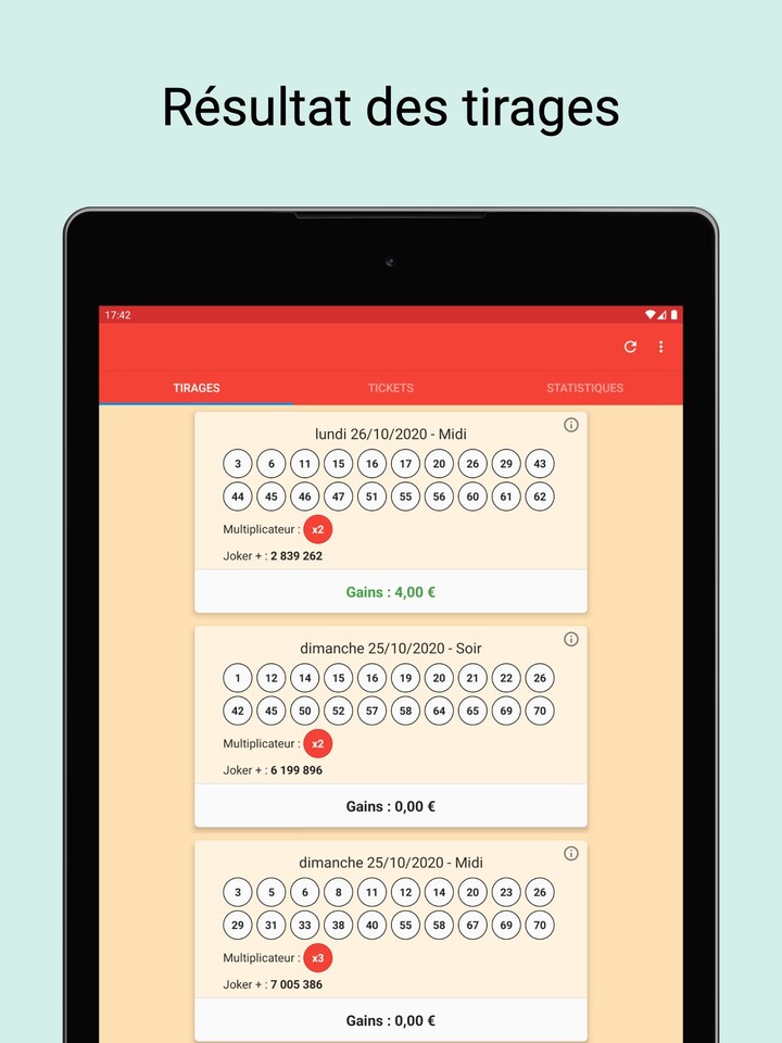 Results for french Keno screenshot image 8_Popularmodapk.com