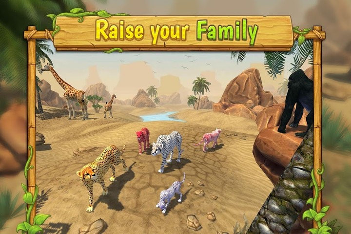 Cheetah Family Sim - Animal Simulator<span>(Unlimited money)</span> screenshot image 1_Popularmodapk.com