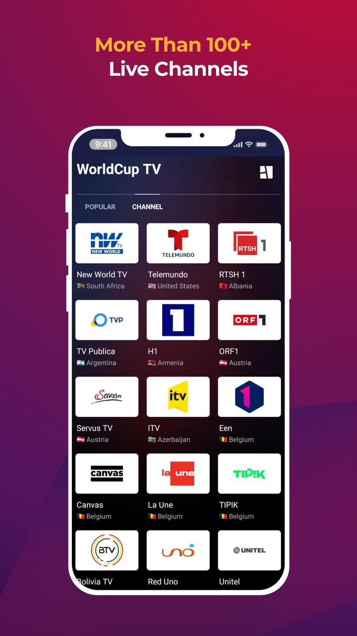 World Cup 2022 Live TV screenshot image 3_Popularmodapk.com