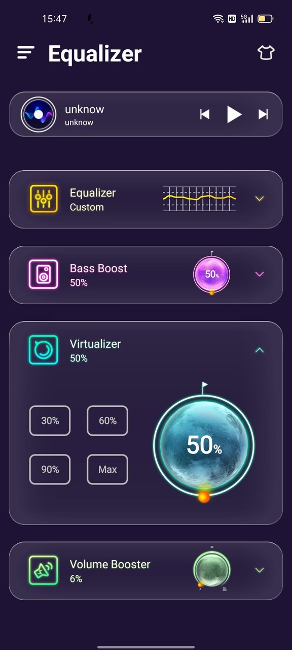 Equalizer, Volume Bass Booster screenshot image 6_Popularmodapk.com