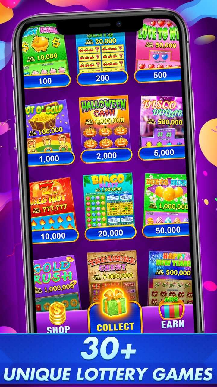 Scratch Off Lottery Scratchers screenshot image 1_Popularmodapk.com