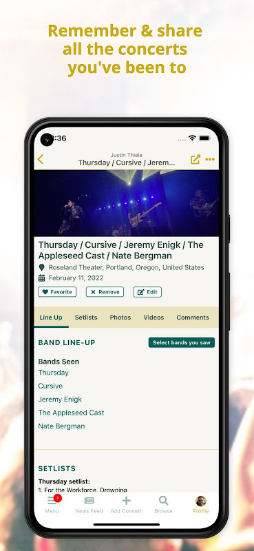 Concert Archives screenshot image 7_Popularmodapk.com