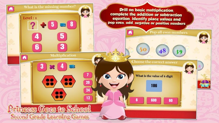 Princess Second Grade Games screenshot image 2_Popularmodapk.com