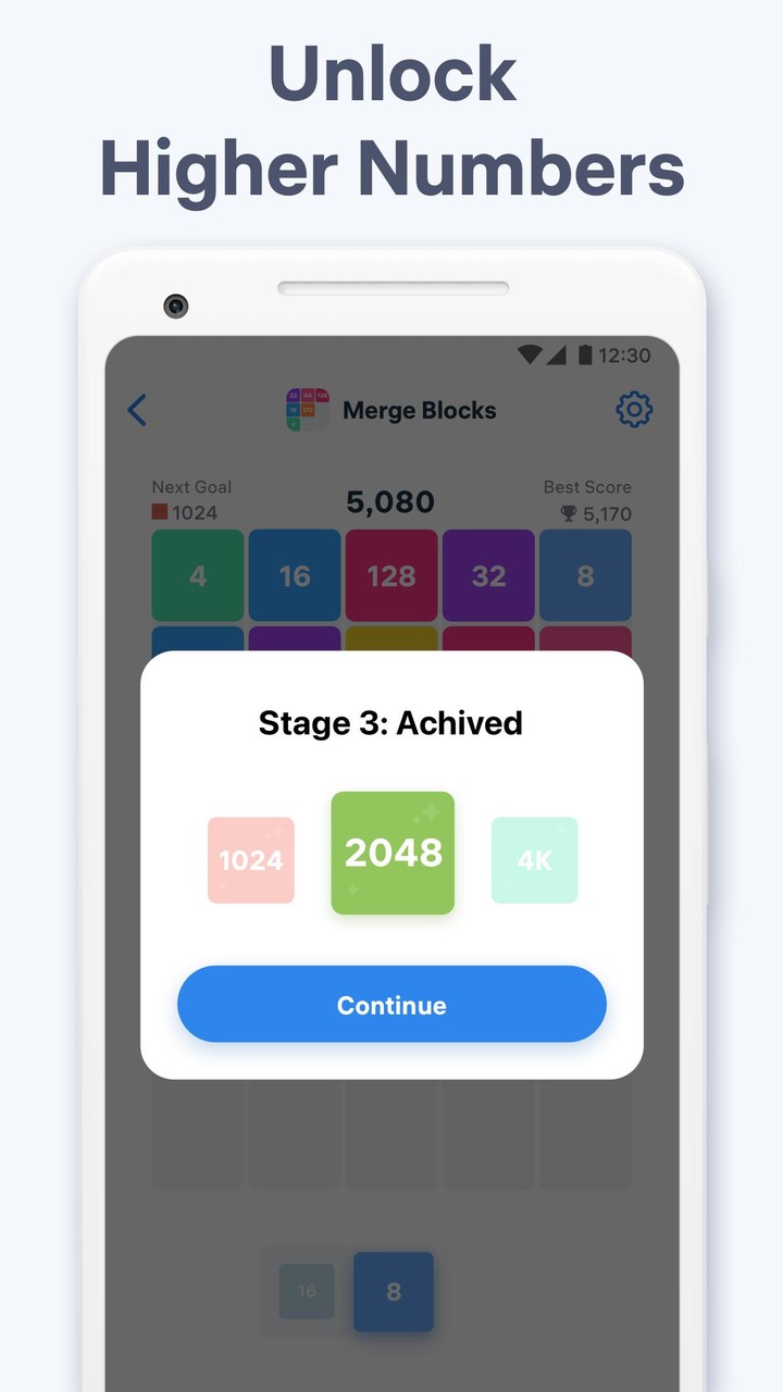 Merge Blocks - number game screenshot image 3_Popularmodapk.com