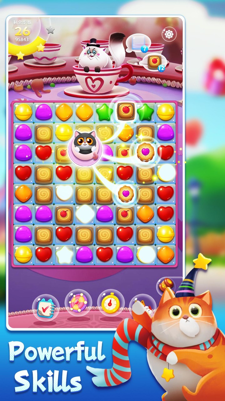 Candy Cat: Match 3 puzzle game screenshot image 5_Popularmodapk.com