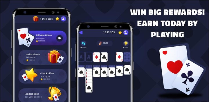 Earn money - Givvy Solitaire screenshot image 1_Popularmodapk.com