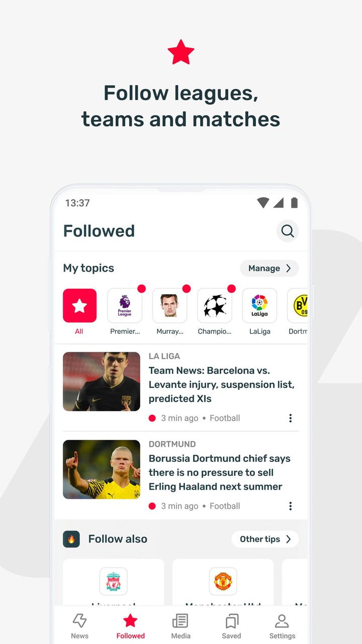 FlashSport - sports news screenshot image 3_Popularmodapk.com