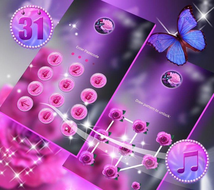 Pink Rose Launcher Theme screenshot image 6_Popularmodapk.com