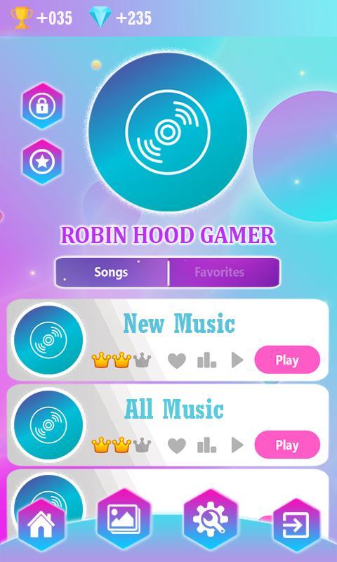 Piano Tiles Robin Hood Gamer screenshot image 1_Popularmodapk.com