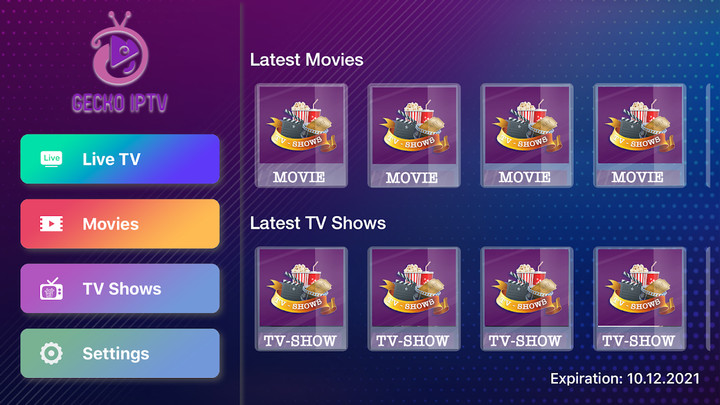 IPTV Gecko Player screenshot image 14_Popularmodapk.com