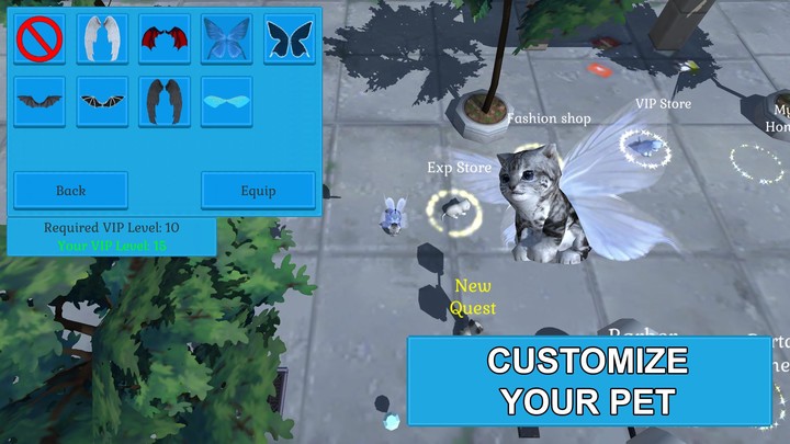 Cute Pocket Cat And Puppy 3D screenshot image 2_Popularmodapk.com