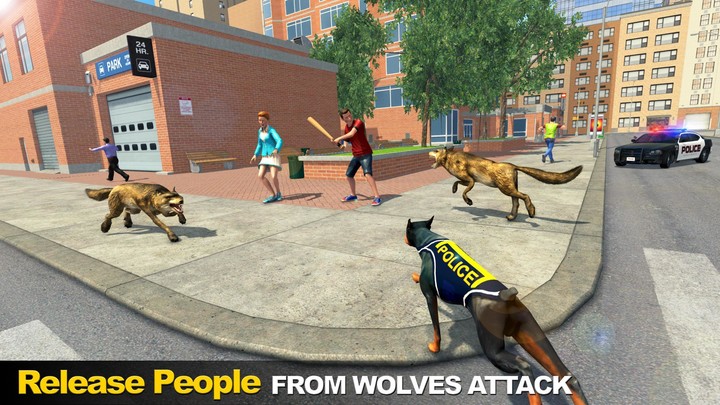 Police Dog VS Wild Wolf Attack screenshot image 16_Popularmodapk.com