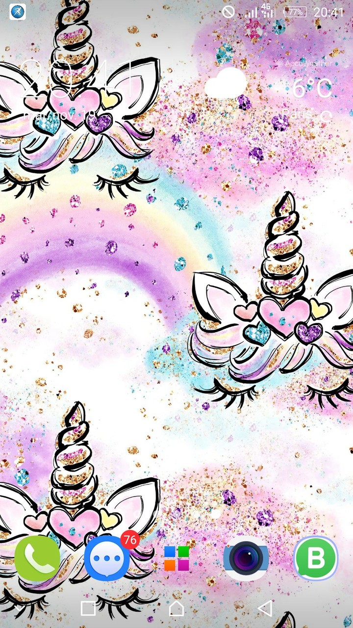 Cute Unicorn Girl Wallpapers - Kawaii backgrounds screenshot image 1_Popularmodapk.com