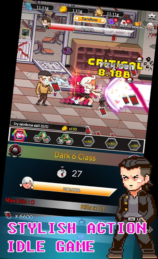 RETRO SCHOOL : Epic idle(Unlimited Coins) screenshot image 2_Popularmodapk.com