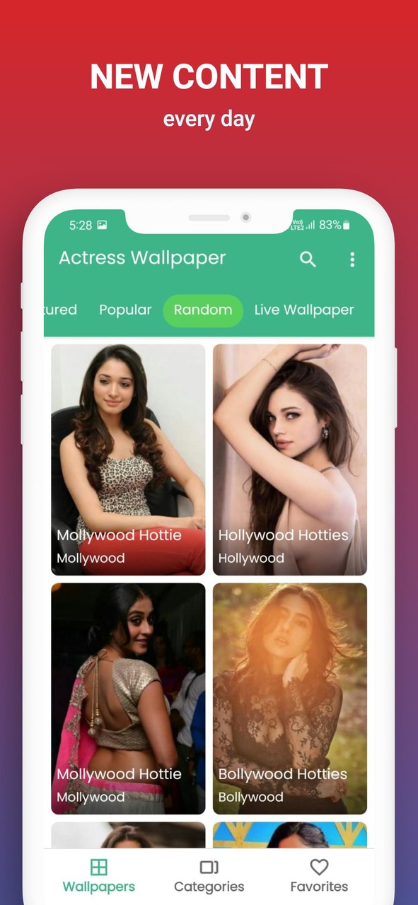 Actress Wallpaper screenshot image 3_Popularmodapk.com