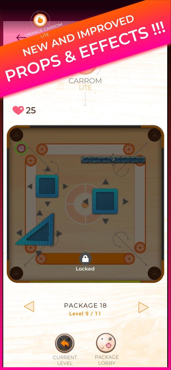 Trickshot: Orange Carrom Lite screenshot image 3_Popularmodapk.com
