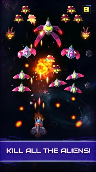 Neonverse: Invaders Shoot'EmUp<span>(.Unlimited Diamonds)</span> screenshot image 1_Popularmodapk.com