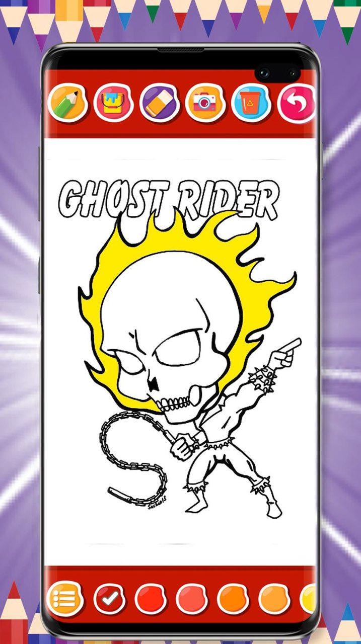 Ghost Rider Game Coloring Book screenshot image 13_Popularmodapk.com
