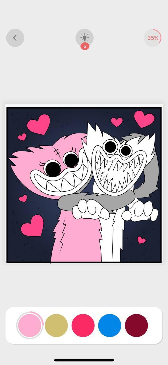 Huggy Wuggy - Coloring Book screenshot image 2_Popularmodapk.com