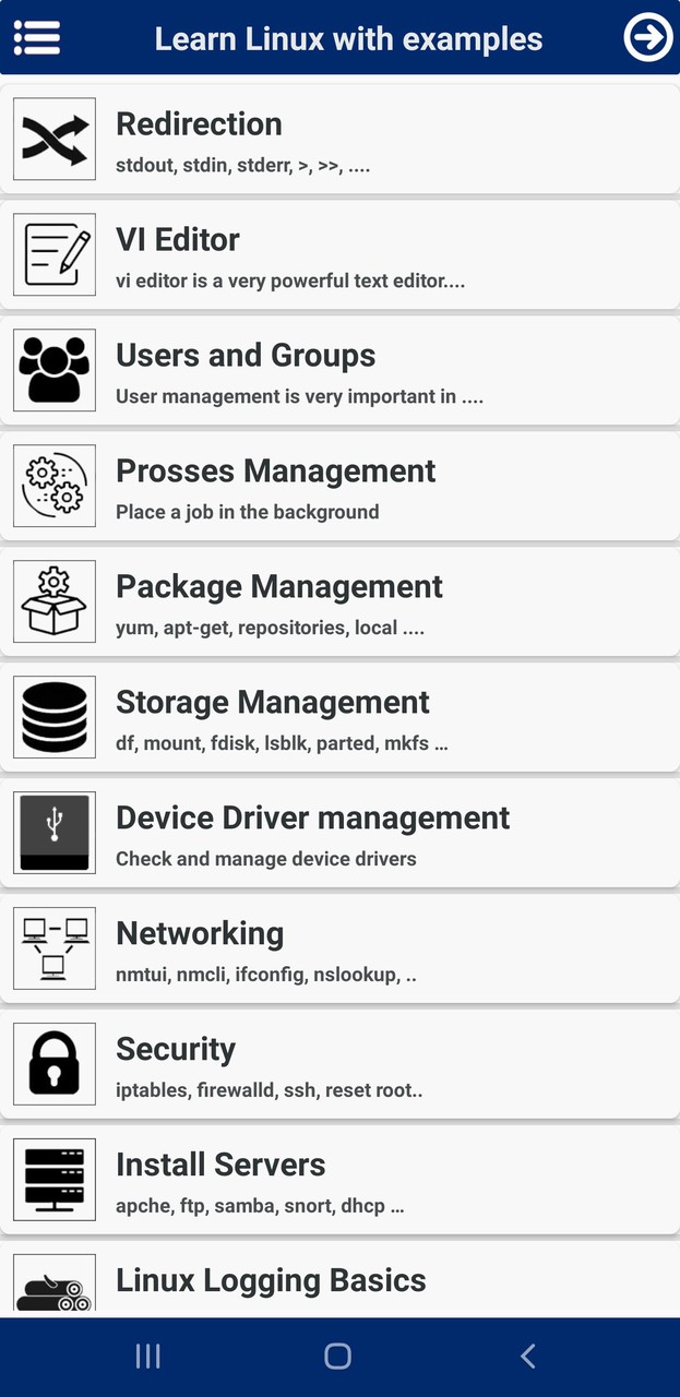 Learn Linux with Examples screenshot image 27_Popularmodapk.com