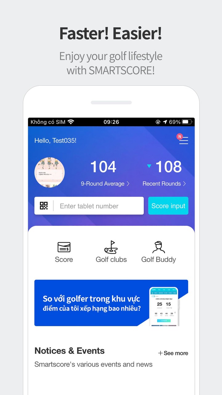 Smartscore-Golf Portal Service screenshot image 5_Popularmodapk.com