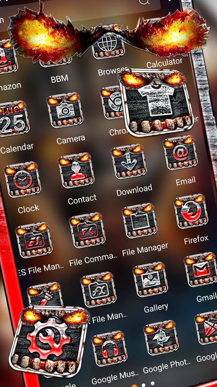 Fire Skull Theme screenshot image 2_Popularmodapk.com