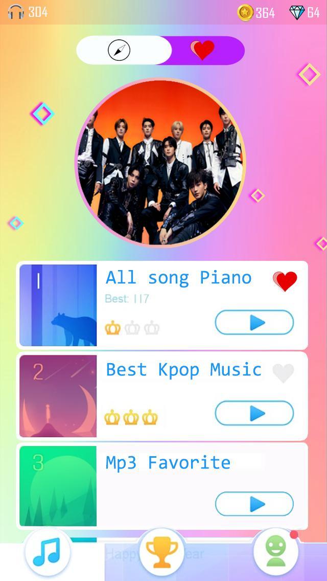NCT 127 Piano Tiles Game KPOP screenshot image 2_Popularmodapk.com
