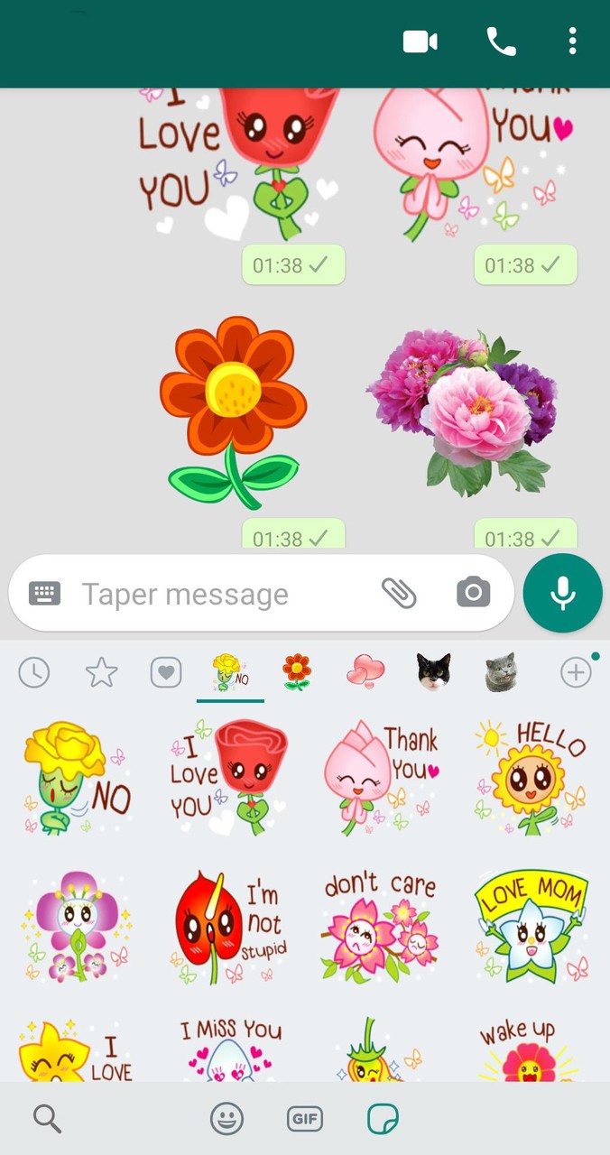 Flower sticker for Whatsapp -W screenshot image 9_Popularmodapk.com