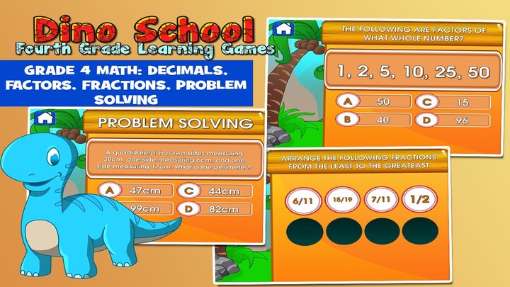 Dino 4th Grade Learning Games screenshot image 5_Popularmodapk.com