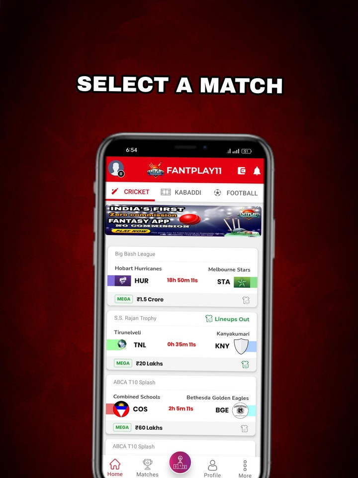 FantPlay11:Fantasy Cricket App screenshot image 2_Popularmodapk.com