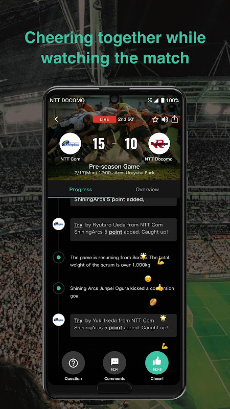 SpoLive: Live Sports&Cheering screenshot image 3_Popularmodapk.com