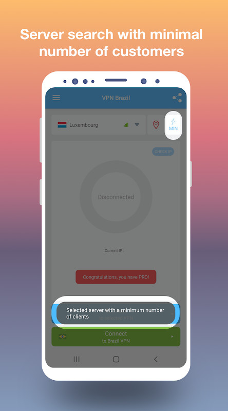 VPN Brazil - get Brazilian IP screenshot image 1_Popularmodapk.com