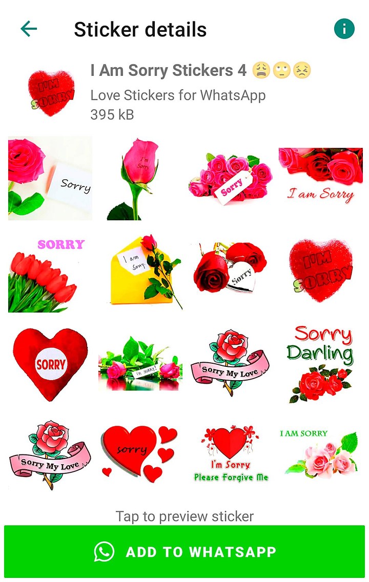 Sorry Stickers for WhatsApp screenshot image 9_Popularmodapk.com
