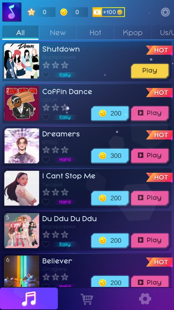 Kpop Hop: Tiles & Army, Blink! screenshot image 1_Popularmodapk.com