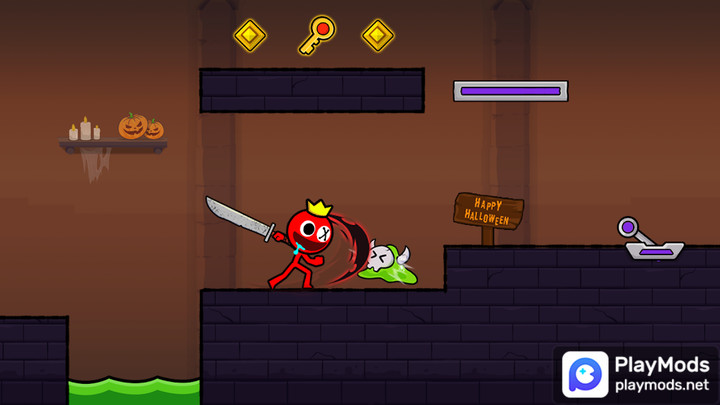 Red Stickman : Animation vs Stickman Fighting(Free skin use) screenshot image 2_Popularmodapk.com