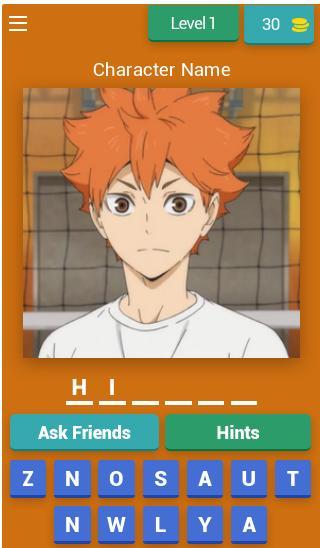 Haikyuu Character quiz screenshot image 1_Popularmodapk.com